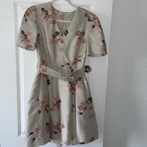 Co belted floral dress